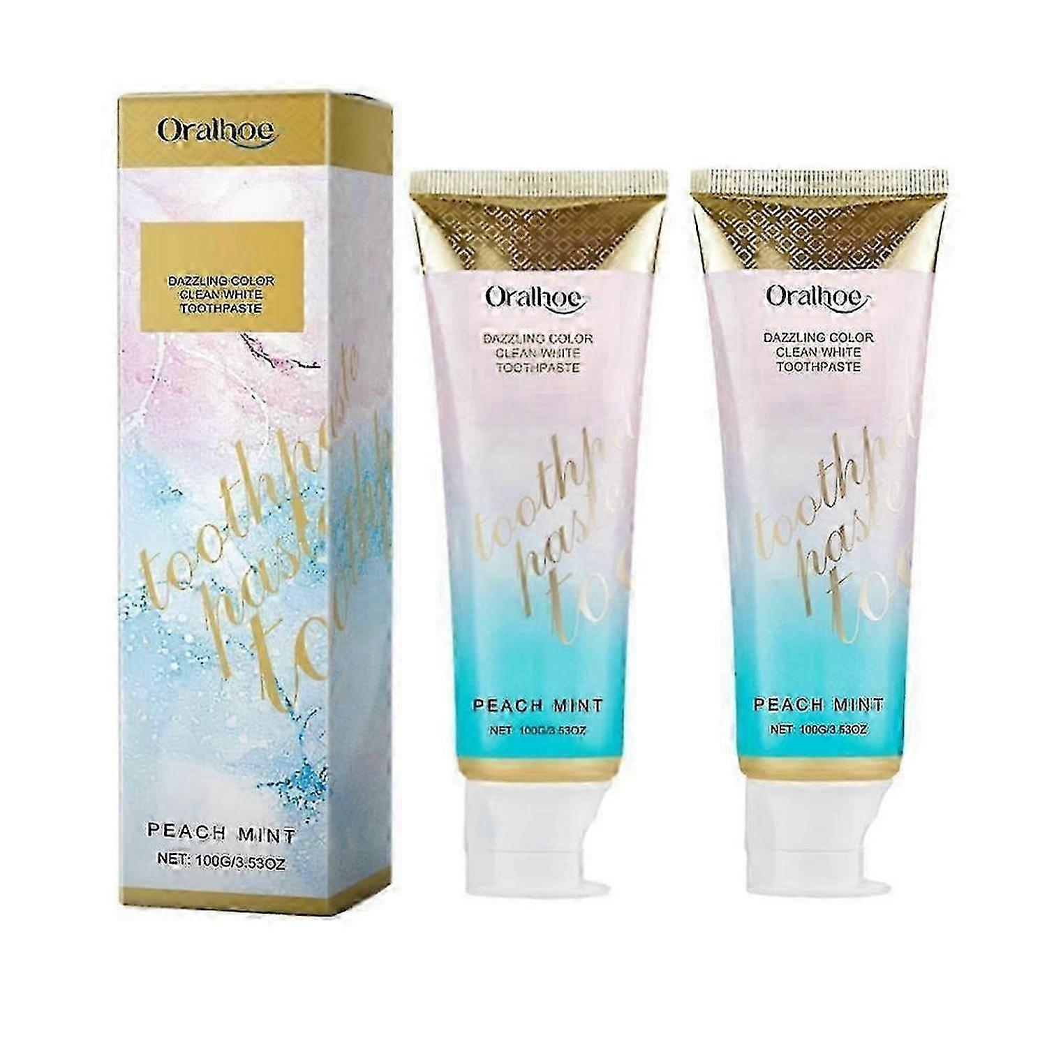 Peachloft Toothpaste,Peachloft Teeth Whitening Toothpaste,Peach Mint Toothpastes