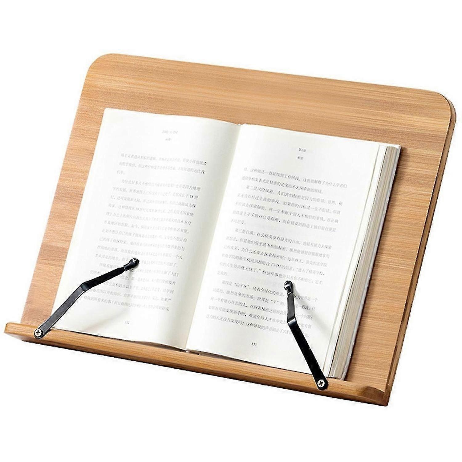 Foldable Book Stand - Portable Adjustable Tablet & Cookbook Holder