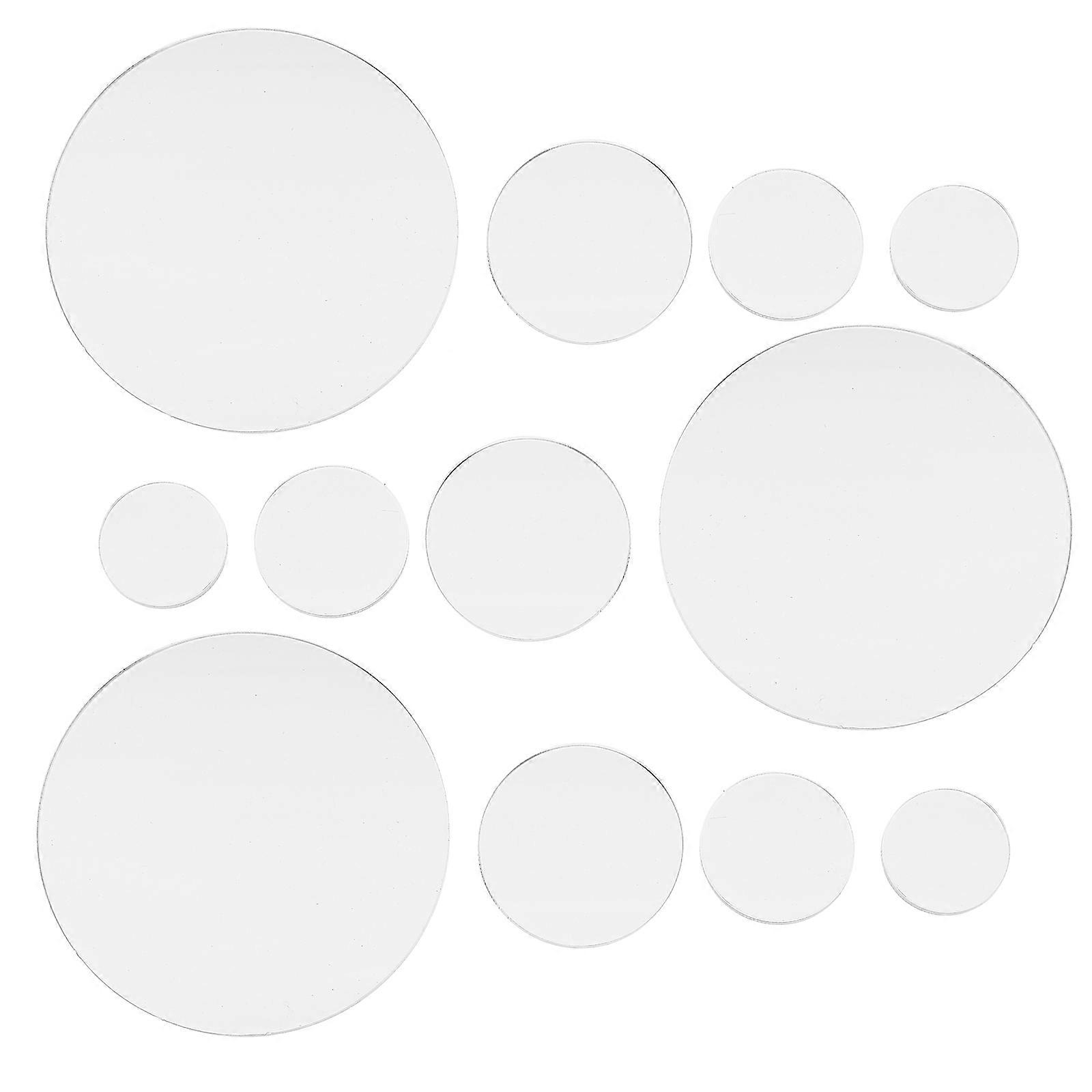 Clear Acrylic Miniature Base for Figures with 40Pcs for Model Display