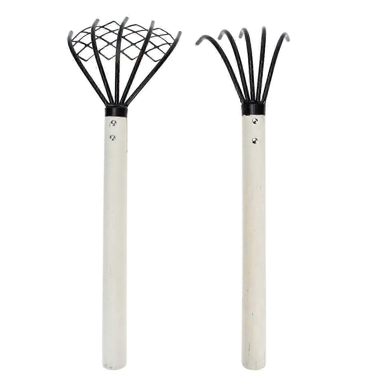 2pcs Hand Rake 5 Tine Claw Rake Beach Shell Digging Rake Durable Hand Tool