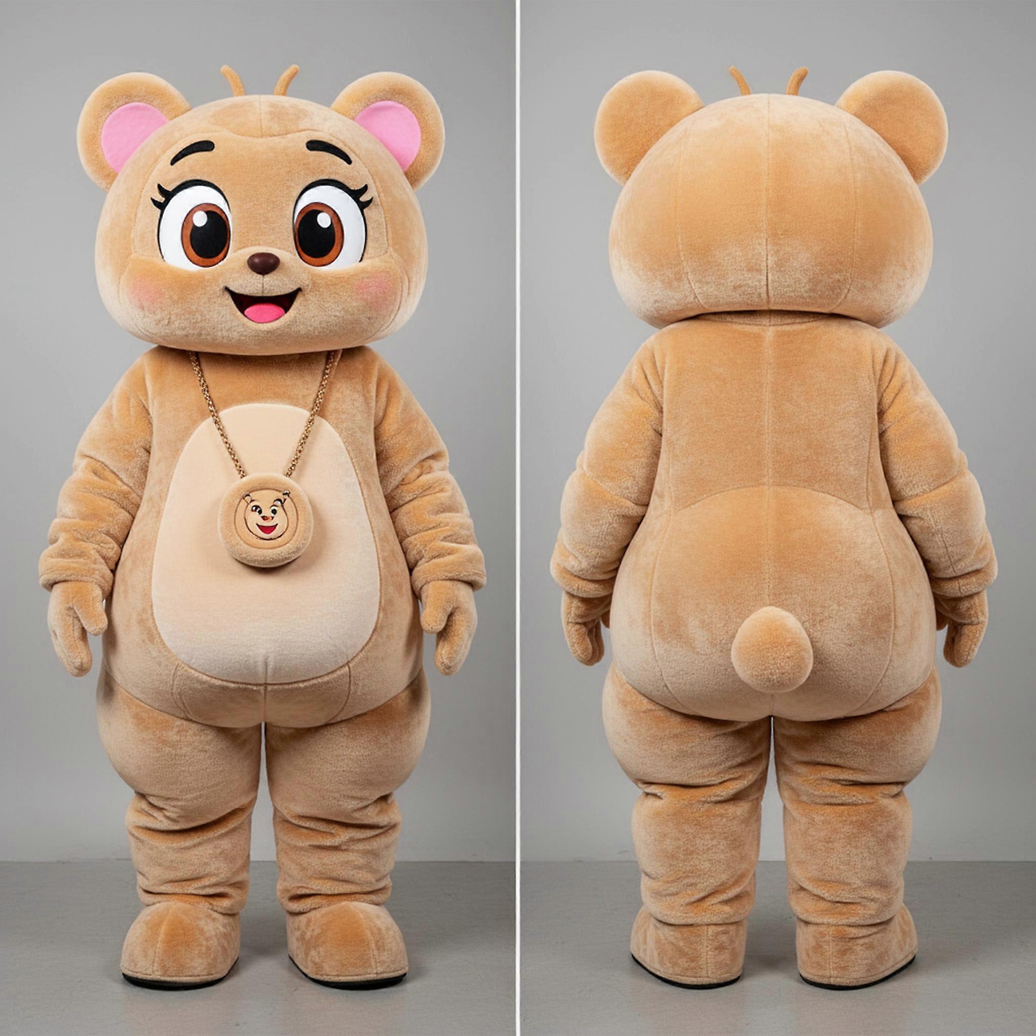 MASTICOT Tan Sweet Bear Pendant Mascot