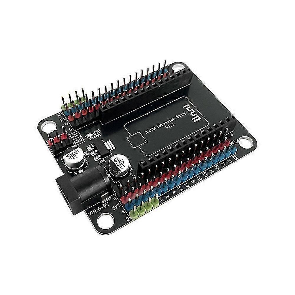 ESP32 Expansion Board IO Pin Breakout Onboard I2C Interface DC Input Compatible with ESP32-DevKit-32E Mainboard