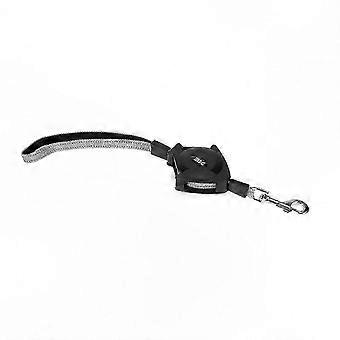 Retractable Dog Leash with Secure Lock Control, Portable Walking Lead L, Black