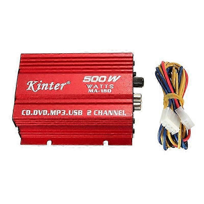Compact 12V 2-Channel Car Amp