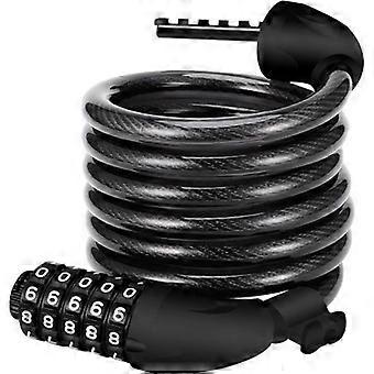 Bike Lock. Long 120 x 12mm Bike Lock. Cable Lock for Bicycles, Scooters, Motorcycles, Gates, and Strollers with 5-Digit Smart Code. Anti-Theft Bike Lo