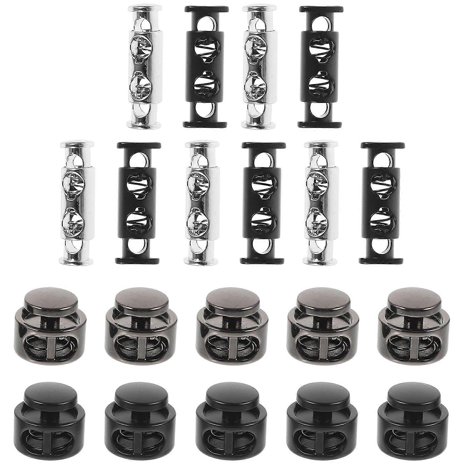 Spring Cord Locks Metal Cord Locks for Clothes Durable Drawstring 20Pcs