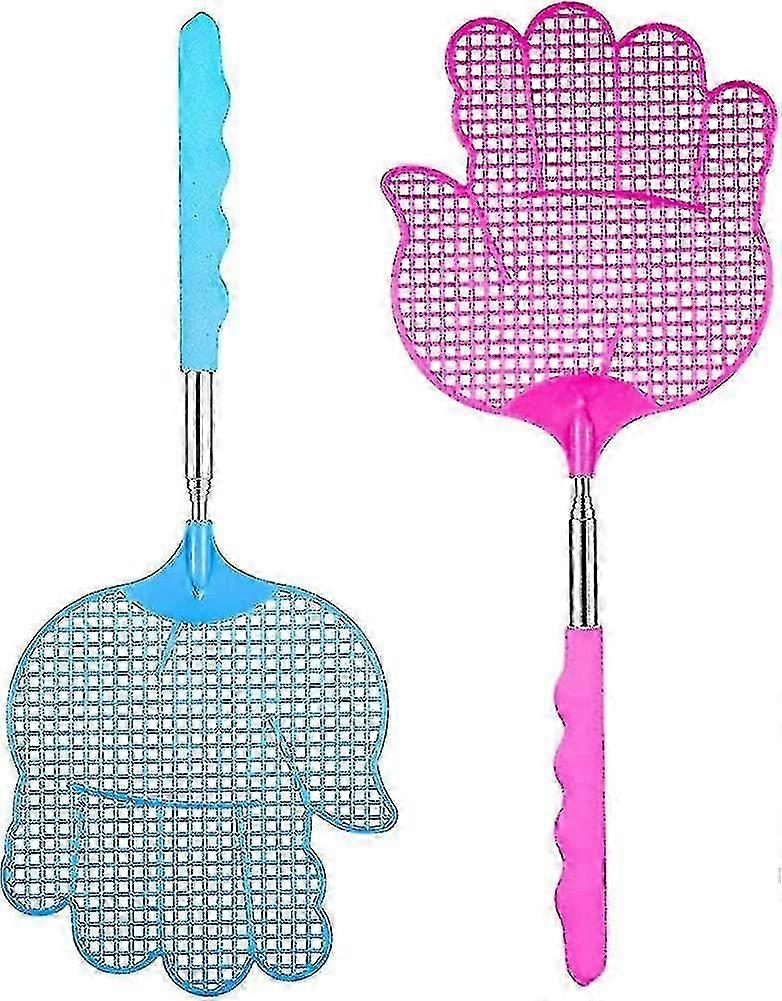 Fly swatter, two-piece set, telescopic design for easy use