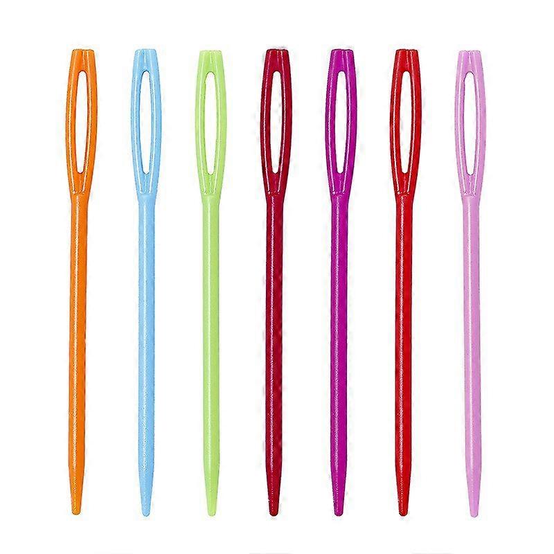 Large Eye, Smooth Blunt-Tip, Durable Plastic Sewing Needles for Crafting