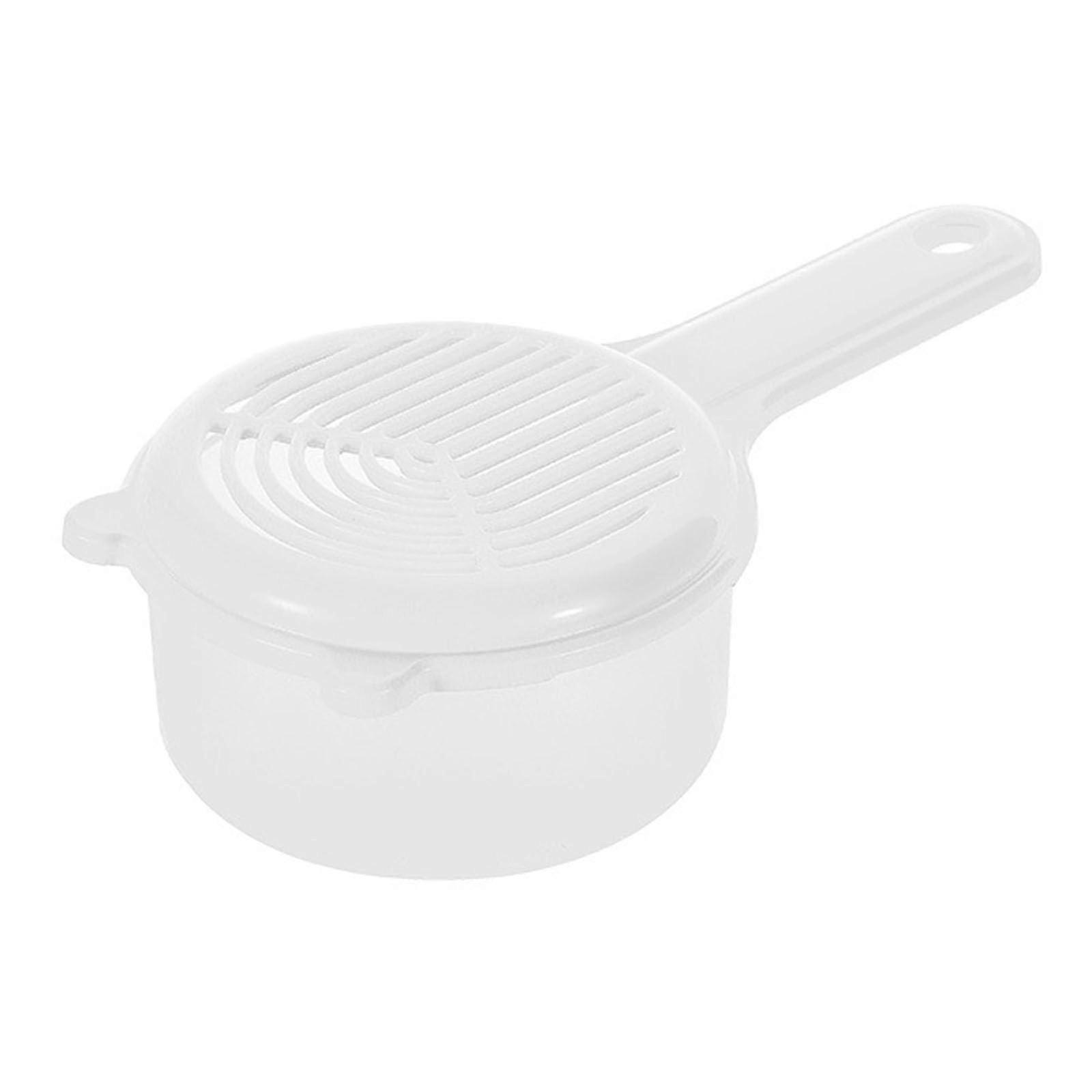 Ergonomic Fruit Strainer Basket With Secure Mesh Lid