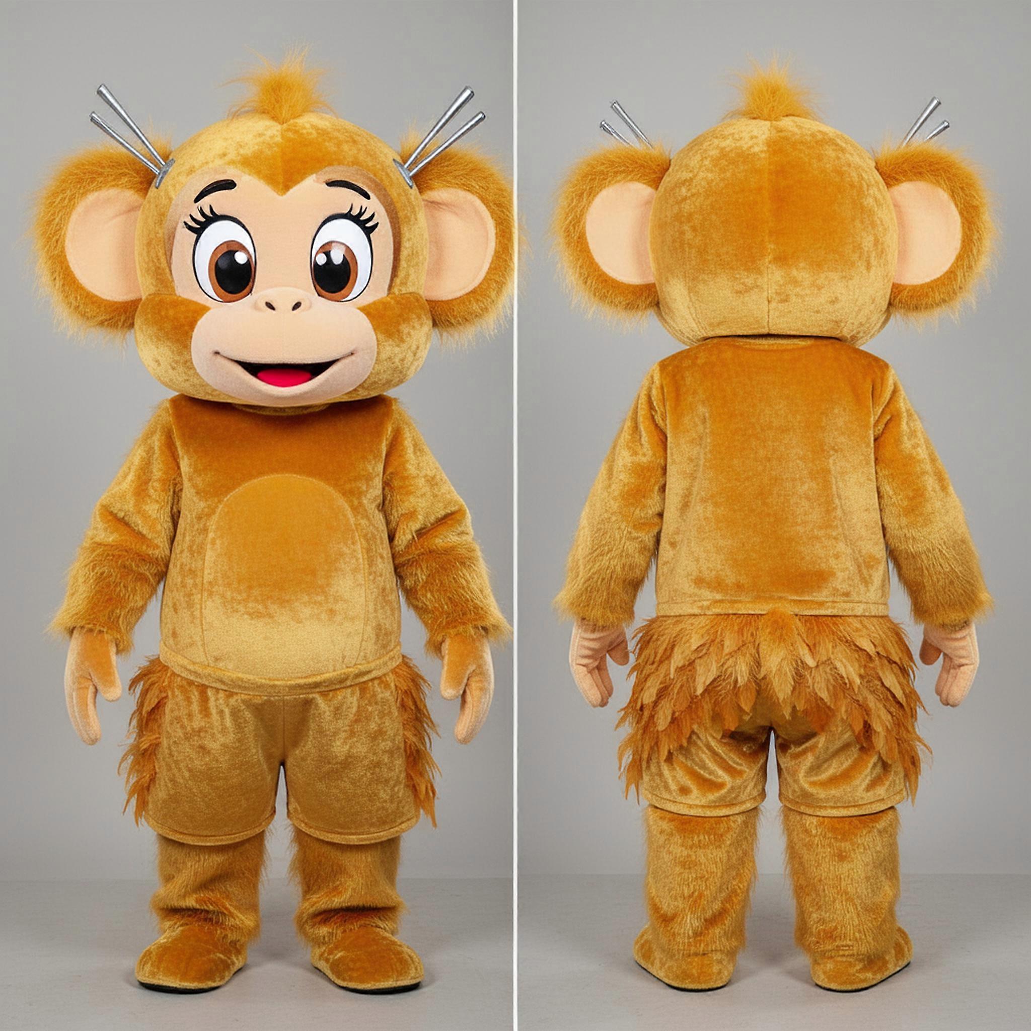 MASTICOT Golden Velvety Monkey Mascot