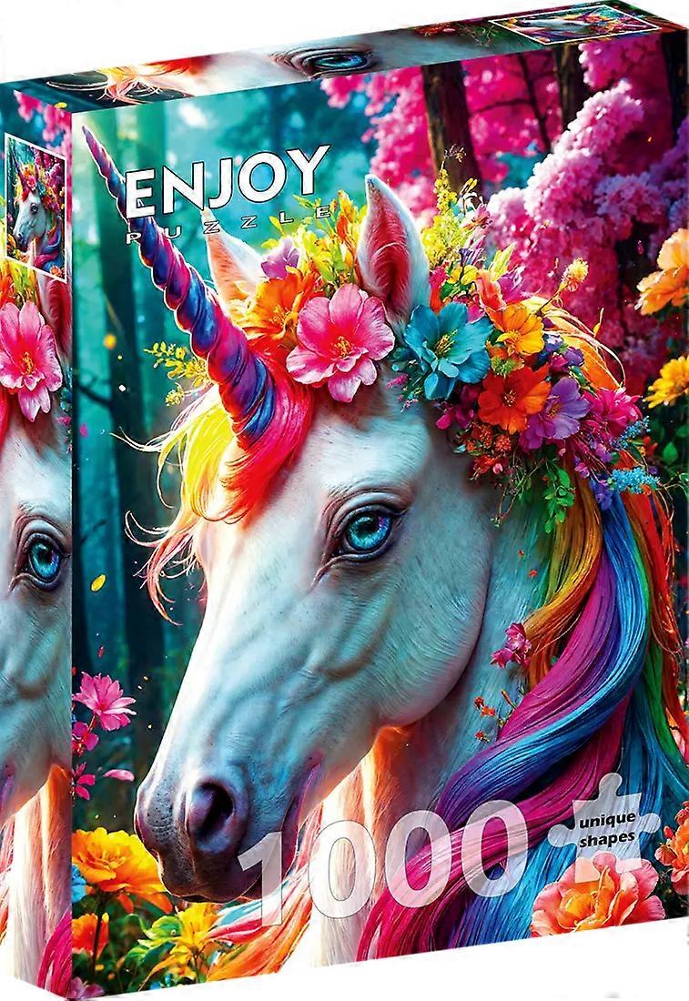 Floral Unicorn Puzzle 1000 Pieces
