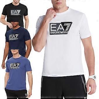 ARMANI EA7 3DPT81 Mens T Shirt Emporio Armani Short Sleeve Casual Cotton Tee Top