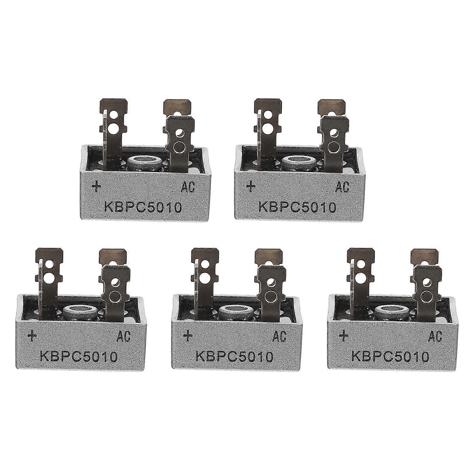 Single Phase Rectifier 4-Pin Bridge Rectifier Diode Replacement Set 5Pcs