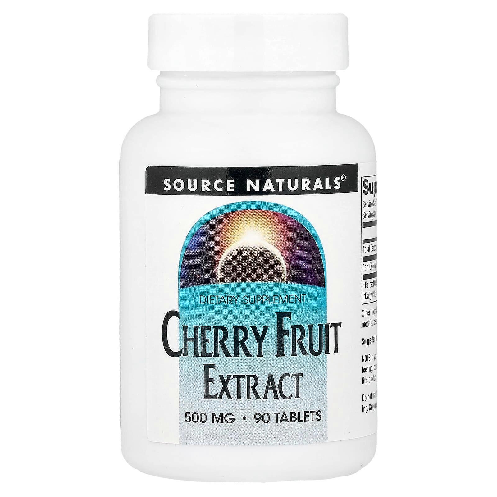 Source Naturals, Cherry Fruit Extract, 500 mg, 90 Tablets