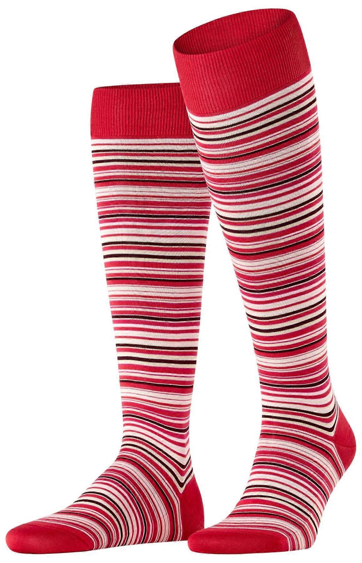 Falke Microblock Knee High Socks - Geranium Red