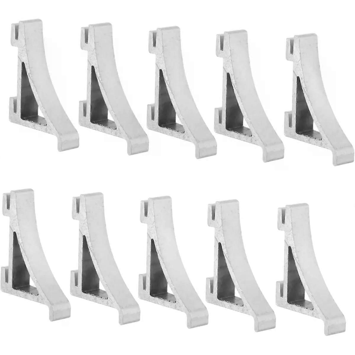 Shelf Clips, 10pcs Sturdy Support Hooks Aluminum
