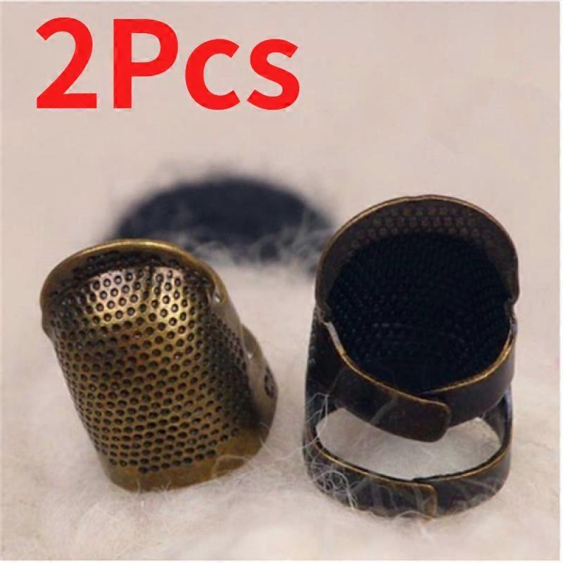 2pc Sewing Thimble Finger Protector DIY Utility Sewing Tool Accessories