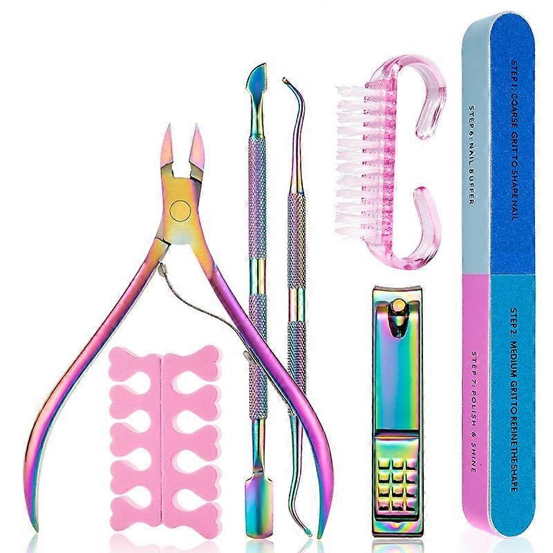 7-Piece Colour Titanium Nail Tool Set