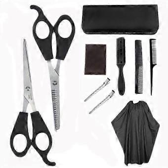 Tijeras profesionales para peluquería, de 15 cm, para cortar el cabello, de acero inoxidable, con función de adelgazado. Set para peluquería y barbería.