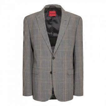 Hugo Mens Plaid Flap Pocket Regular Blazer