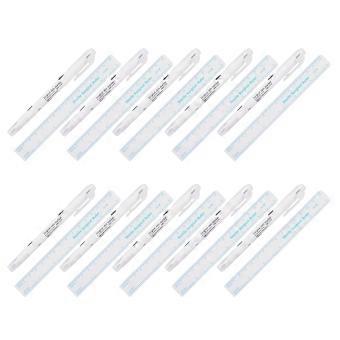 10Pcs Eyebrow Mapping Pen Set, Double Tip Microblading Marker with Ruler for Precise Brow Shaping