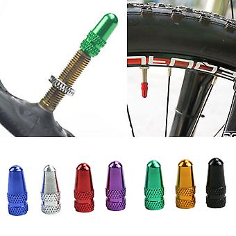 Red Aluminum Presta Valve Caps For Bicycle Tires – Set Of 2, Made In Taiwan