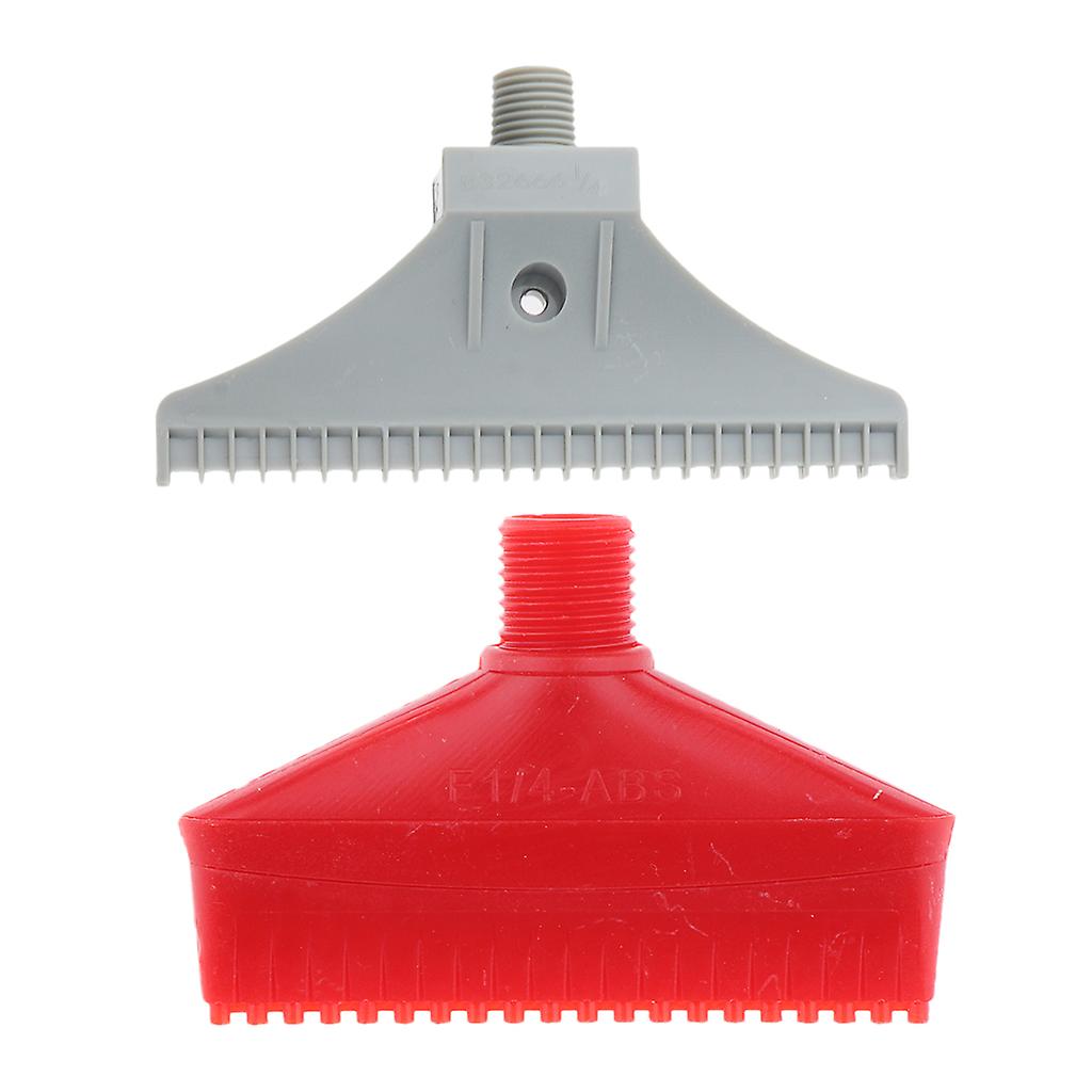 2pcs Plastic 1/4" Thread Connect  Flat Wind Jet Air Blowing Jet Spray Nozzle