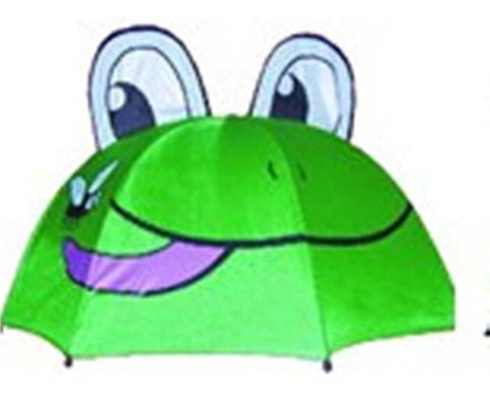 vert parapluie ressembler une souriant grenouille pour pluvieux journées 48795398 Art vectoriel chez Vecteezy