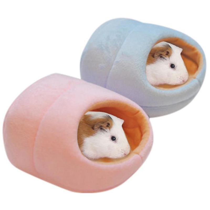 Rats Hamster Winter Warm Fleece Hanging Cage Hammock Cute House With Bed Mat