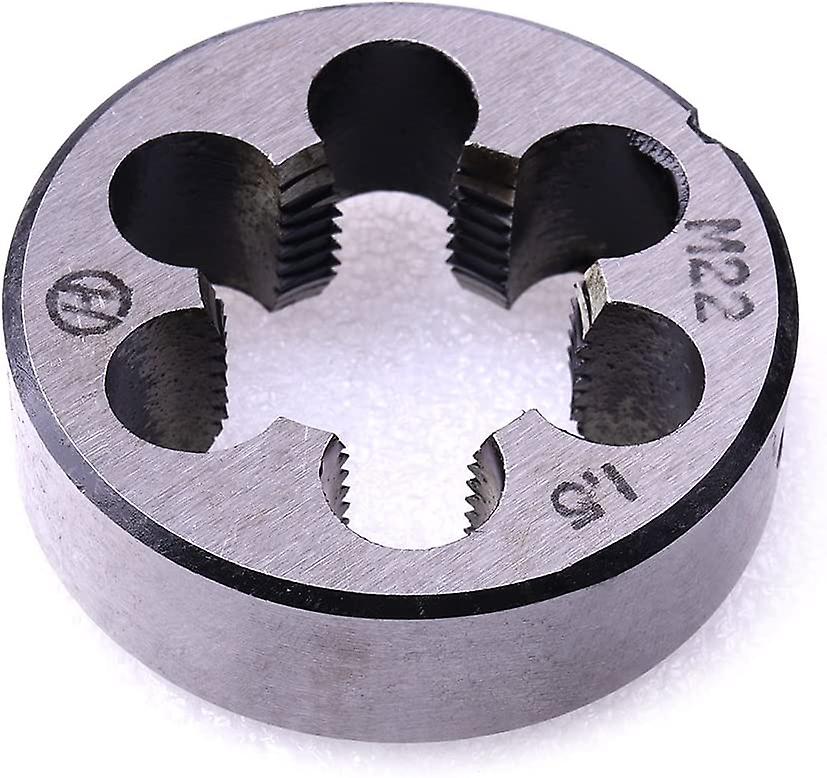 Metric Dies,M22 X 1.5mm Metric Straight Thread Hand Die, 1pc