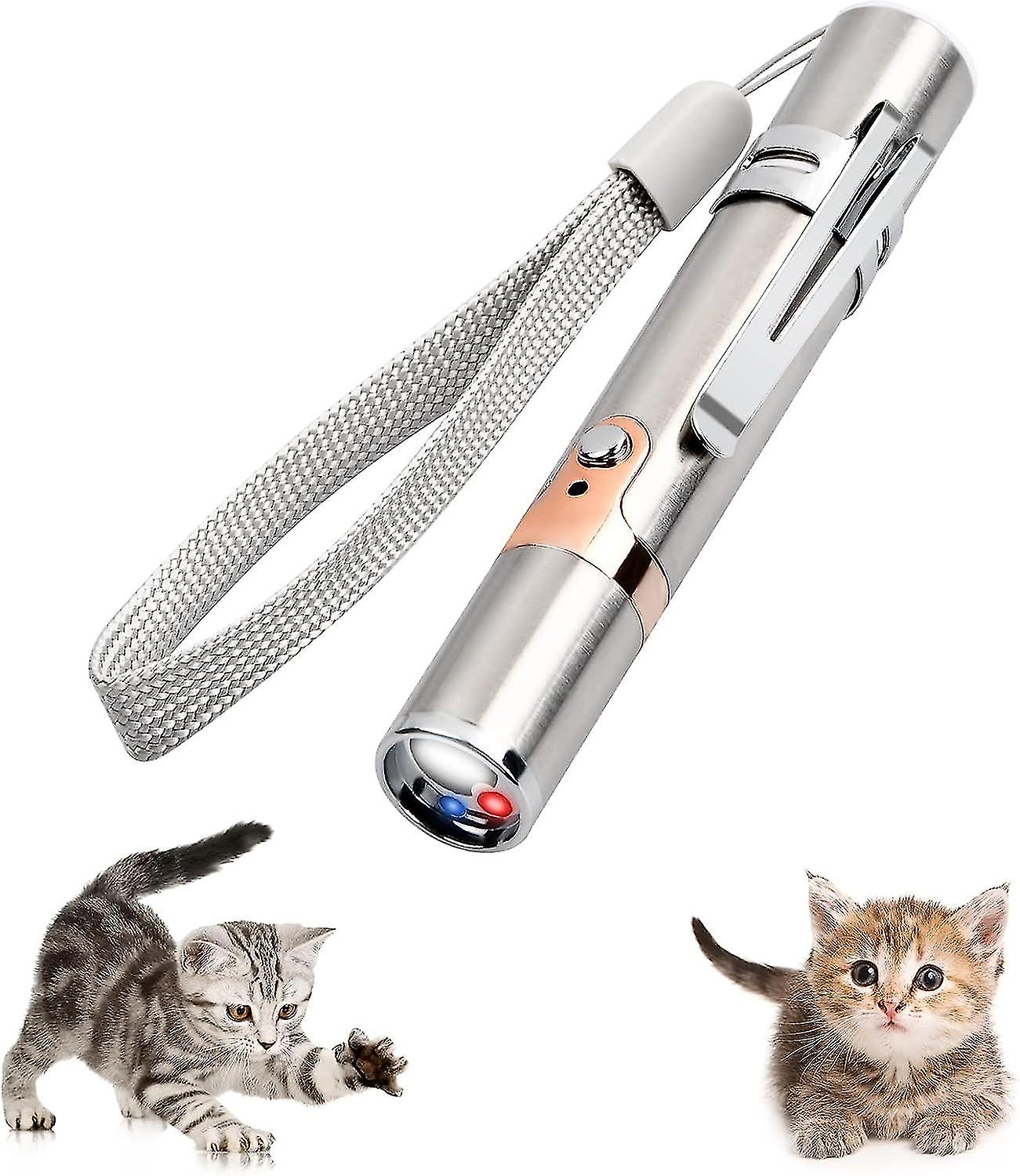 Led Pointer Interactive Cat Hunter Toy, Interactive Cat Toy Cat Catcher Toy Usb Cat Chaser Toy With Purple Light