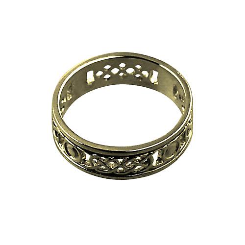 9ct Gold 8mm solid Celtic Wedding Ring Size Z+1