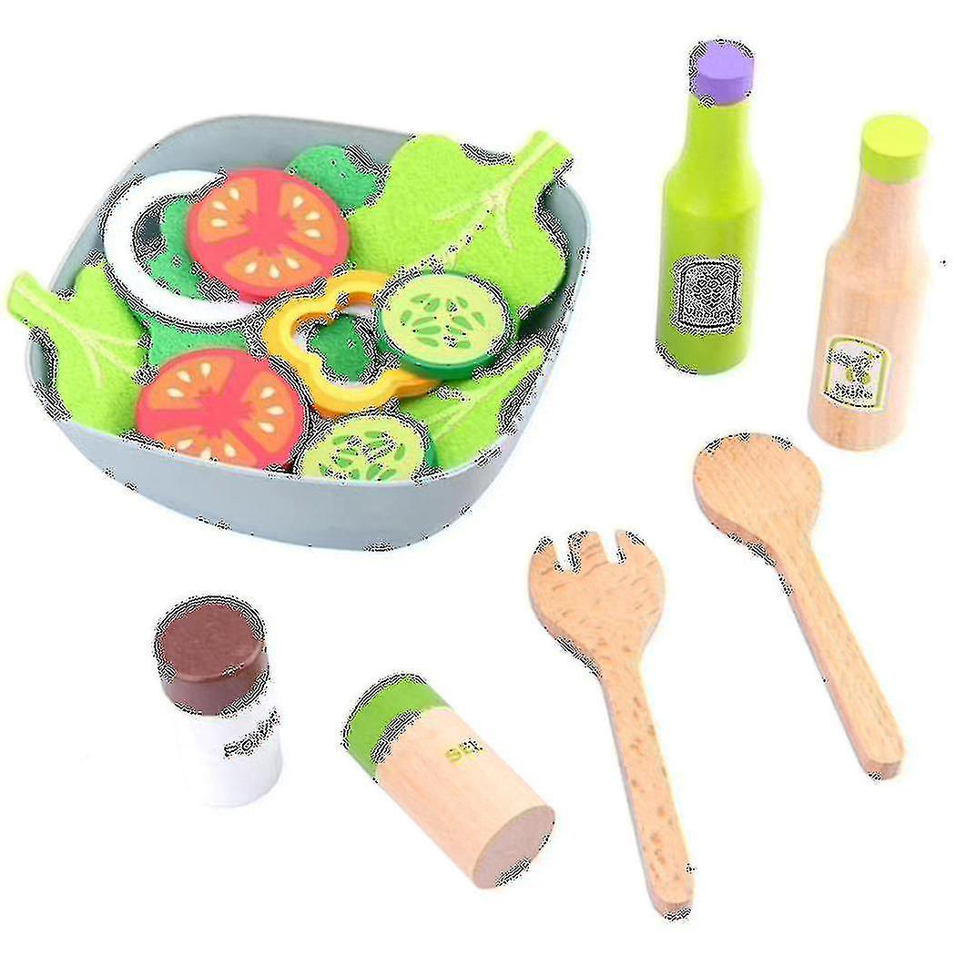 Children Kitchen Toys Diy Cooking Pretend Play Simulation Wooden