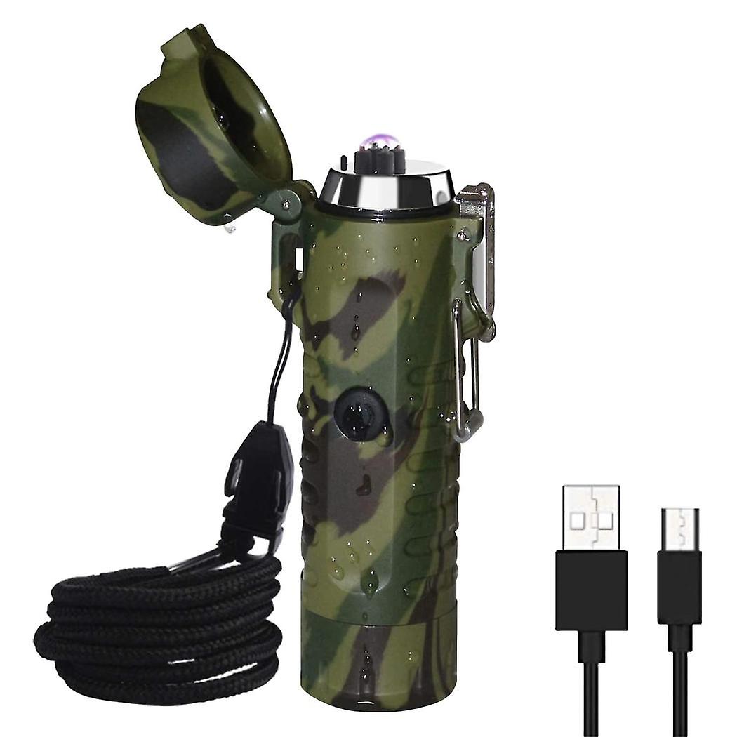 Survive Electric Lighter Flashlight Waterproof Arc Lighter Portable Handheld Flashlight For Outdoor