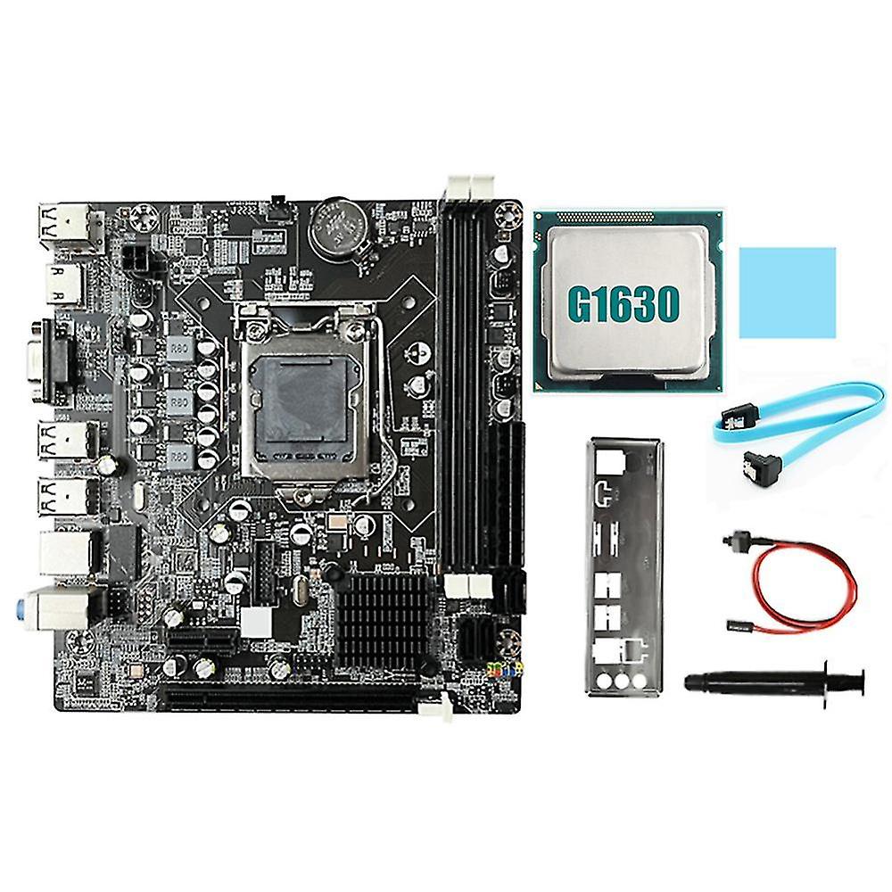 B75 Desktop Motherboard+g1630 Cpu+sata Cable+switch Cable+baffle Lga1155 Ddr3 For I3 I5 I7 Series P