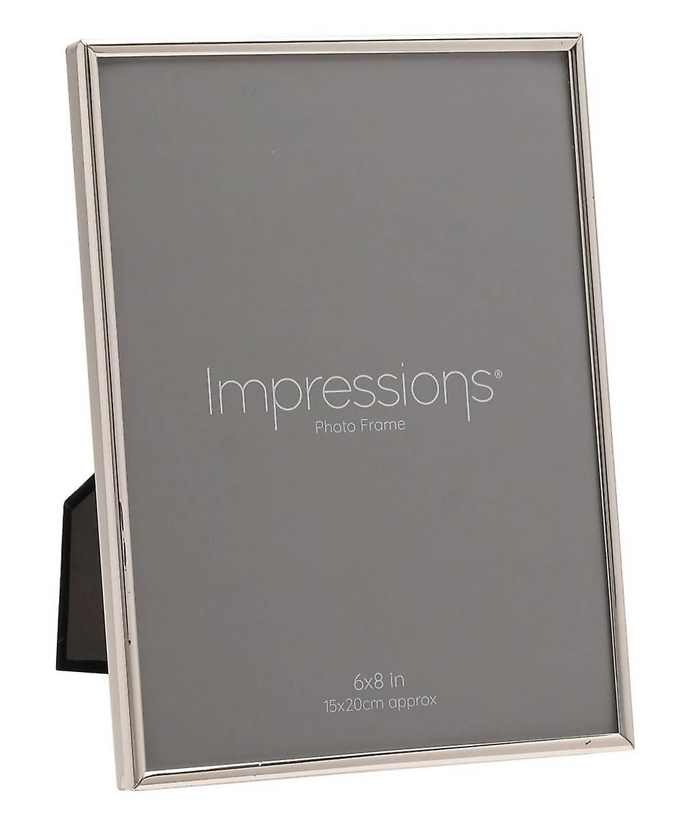 Juliana Silver Plated Thin Edge Photo Frame 6 x 8 - Silver