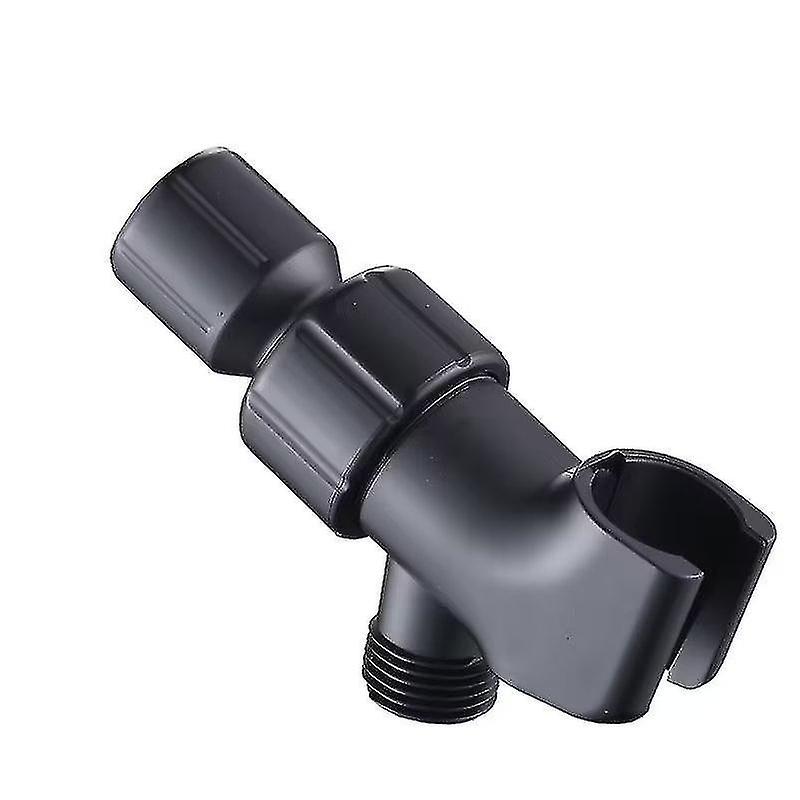 Shower Holder Three-way Socket American Boom Shower Bracket Shower Arm Holder Matte Black Plastic Sh