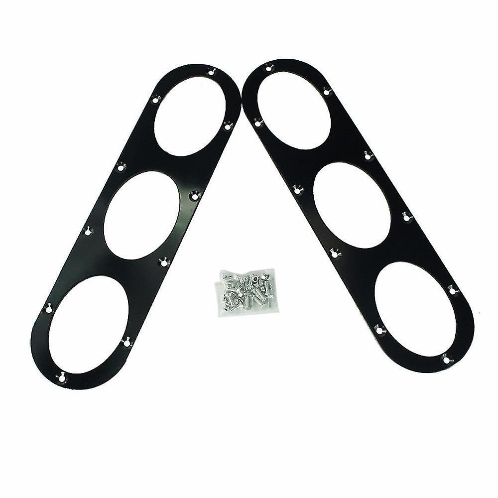 Black 2pcs Rear Bumper Diffuser For Universal Car Rear Bumper Air Diversion Diffuser Panel Car Accessories