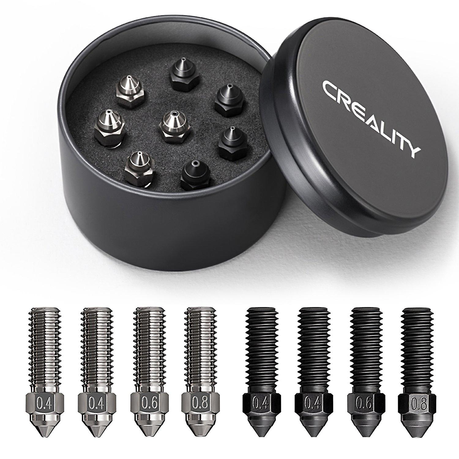 CREALITY New Copper Alloy and Hardened Steel Nozzle K1 Nozzle Kit Supporting High-speed Printing Spe