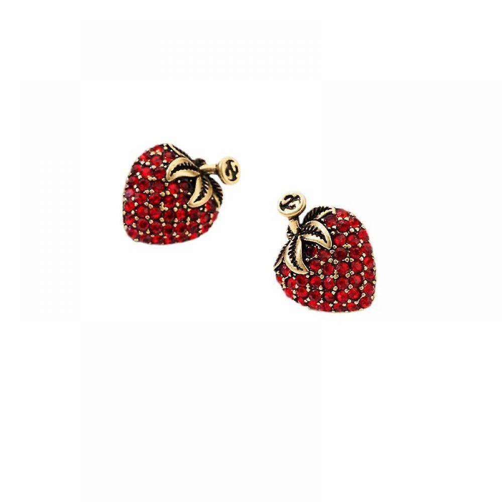 Rote Erdbeere Nische Design High-End Obst Ohrringe (UK STORY)