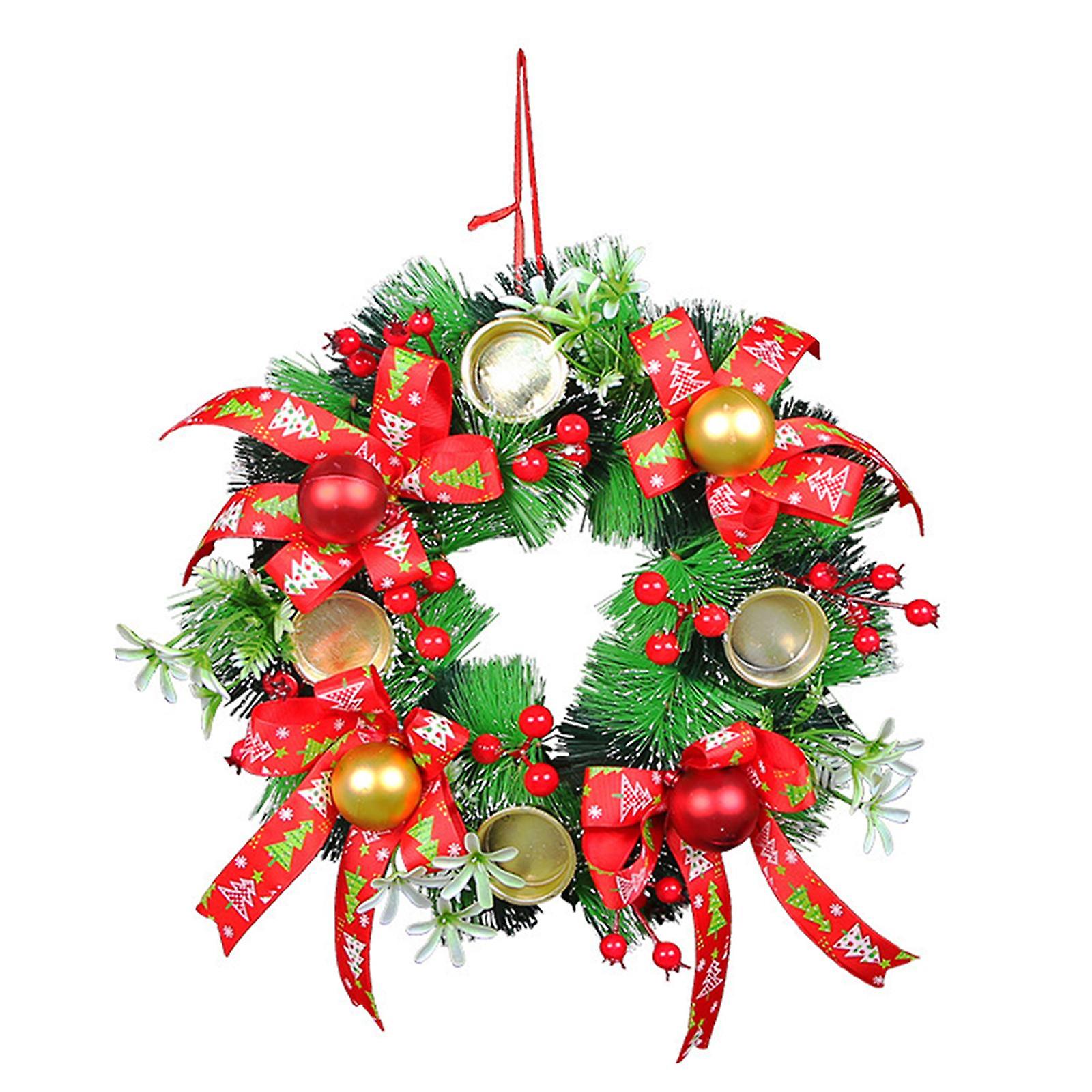 Jul advent krans ljusstake prydnader för inomhus matbord