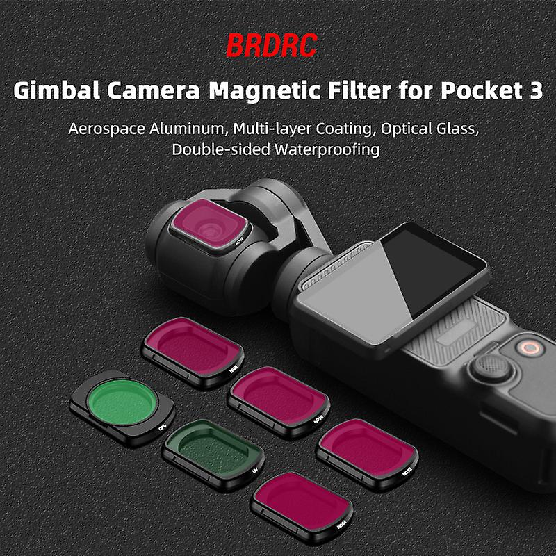 ND Lens Filters UV/CPL/ND8/16/32/64 Set Filter Kit for DJI Osmo Pocket 3 Camera