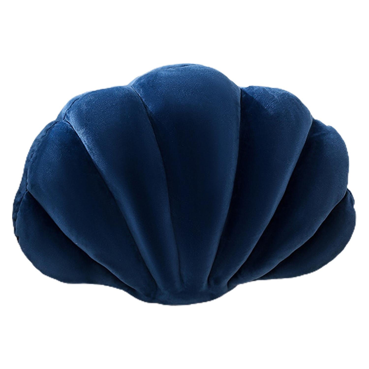 Shell-Shaped Stuffed Pillow Cushion Soft Vibrant Color Seashell Bed Sofa Cushion Home Decoration