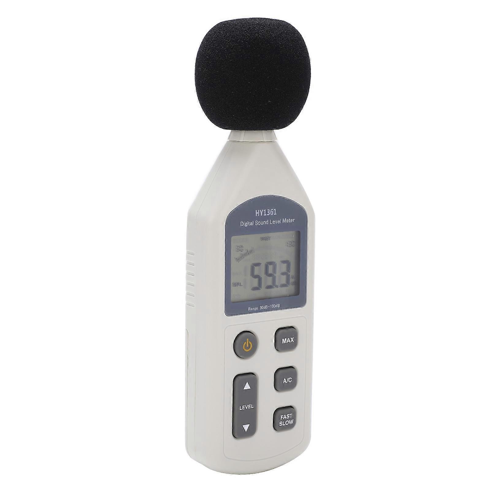 HY?1361 Digital Sound Level Meter Handheld LCD Screen USB Decibel Monitor Noise Recorder 30?130dBA 35?130dBC