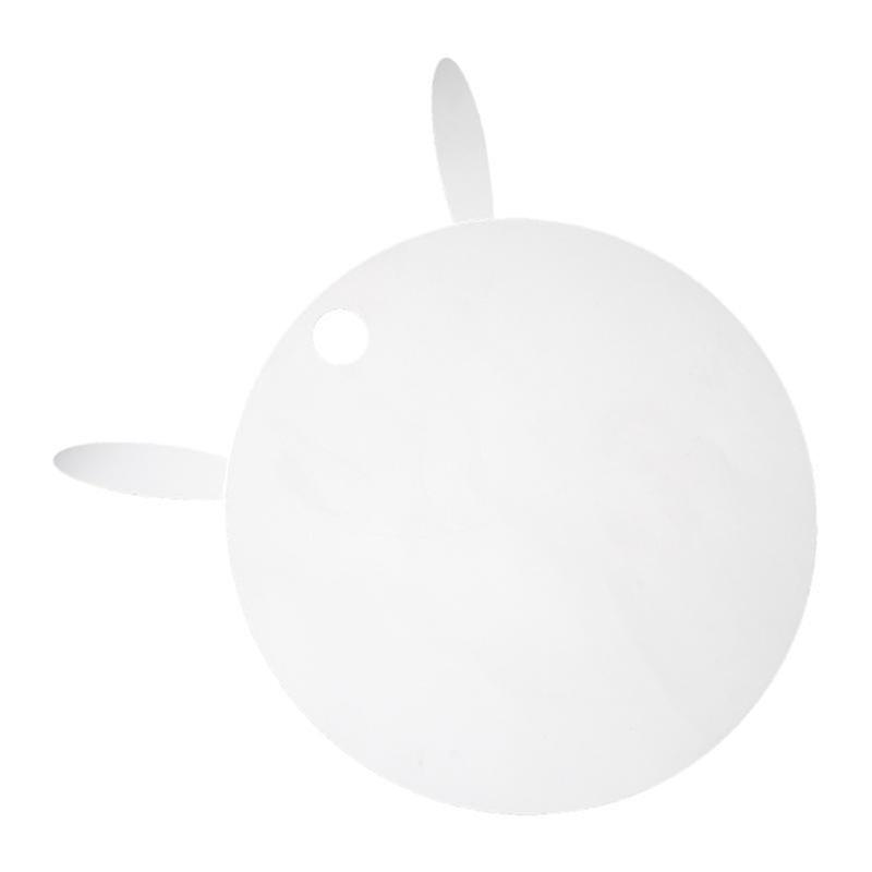 20X20cm Silver Wallpaper 1pc Acrylic Mirror Sticker Acrylic Rabbit Wall Sticker Adhesive Mirror Deca