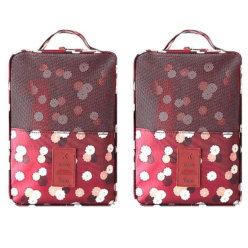 2pcs Portable Shoes Bag