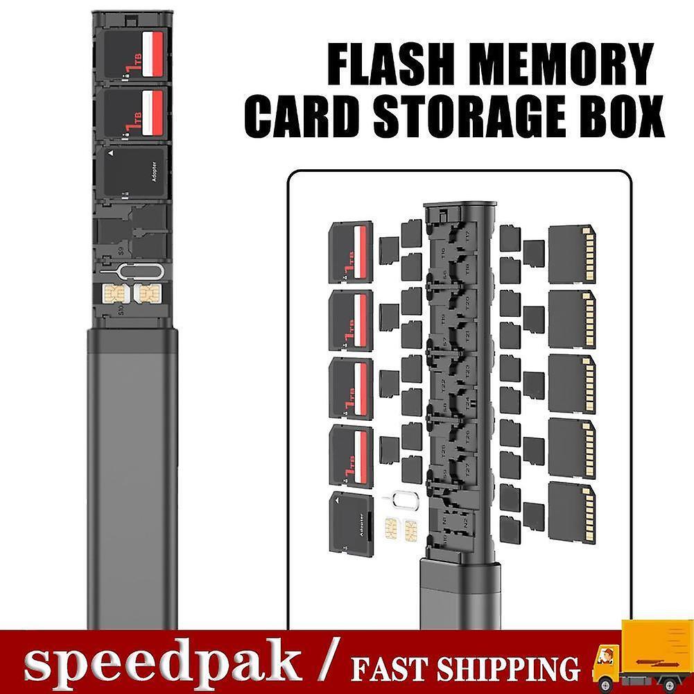 BUDI 30 IN 1 TF Card SIM Card Memory Card Storage Box J5 2022NEW O2O0