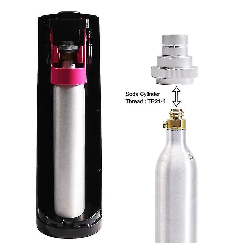Quick Adapter For Co2 Soda Water Duo, Tank Canister Conversion For Soda Machine Silver