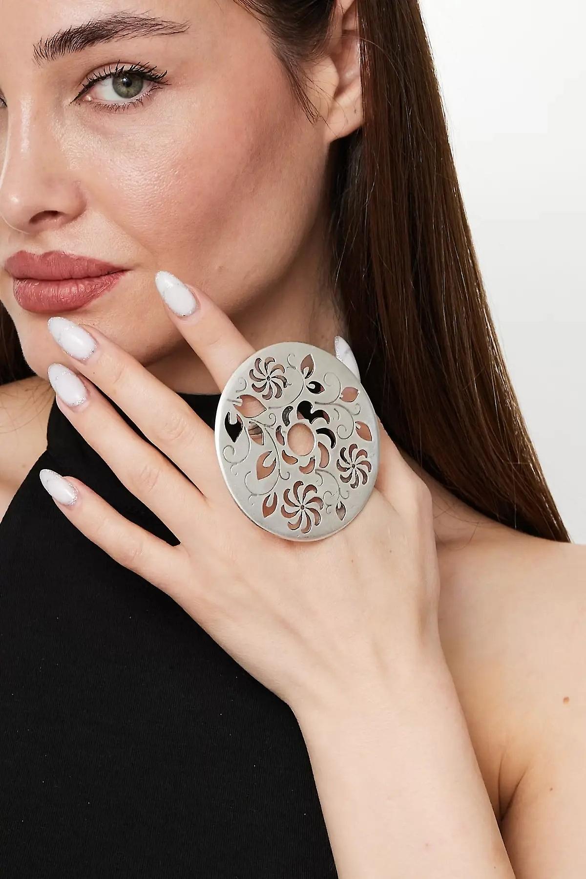 ZeyDor Large Floral Statement Ring