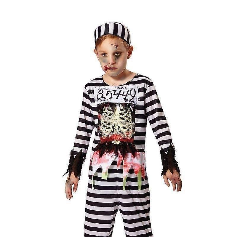 Skeleton Prisoner Boys Costume Cf022